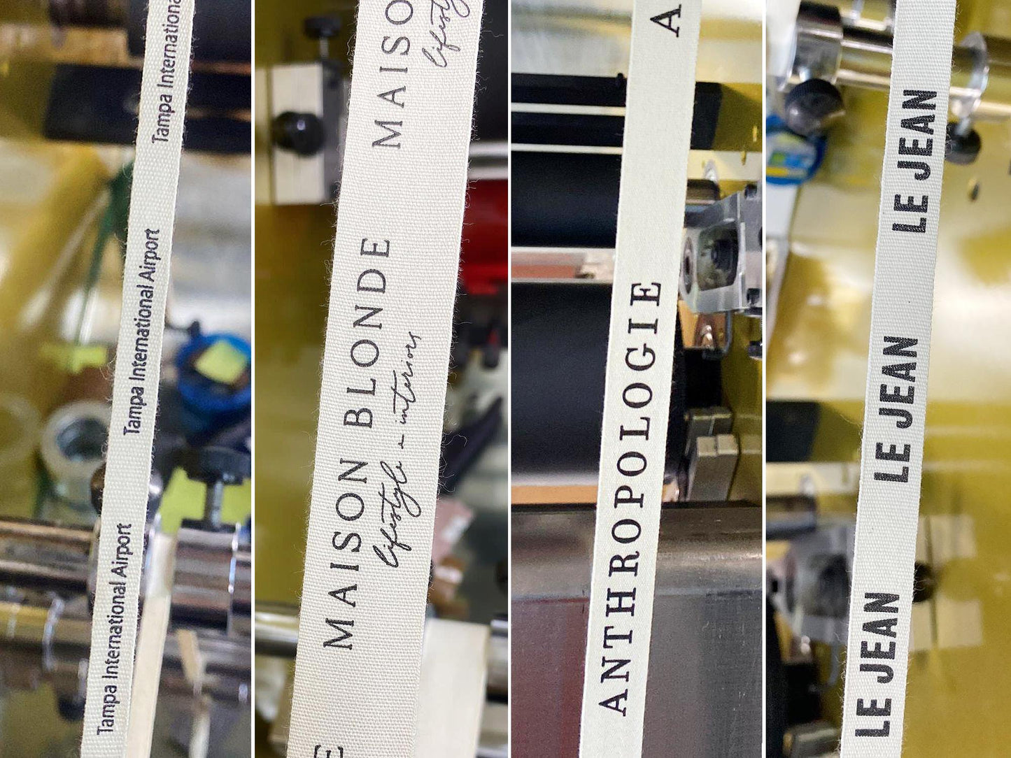 Custom Cotton Ribbon, 6-60 mm Personalized Printed Tape with Name, Logo, Text | 100 yd Wedding Favor Ribbon Roll for Gift Wrapping, Branding