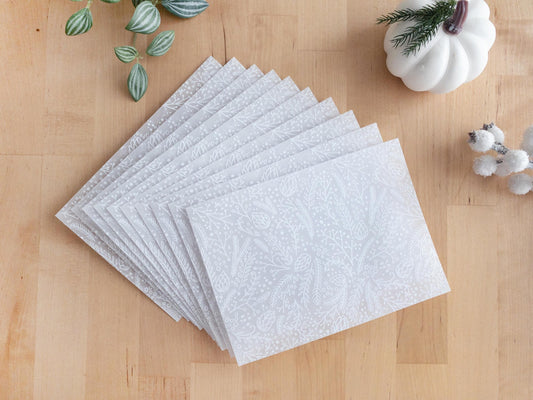 Christmas Envelopes – 20 pcs Pine Branches Transparent Envelopes for Cards, Invitations, Gift Wrap, Vellum Holiday Stationery, 5×7" A7 Size