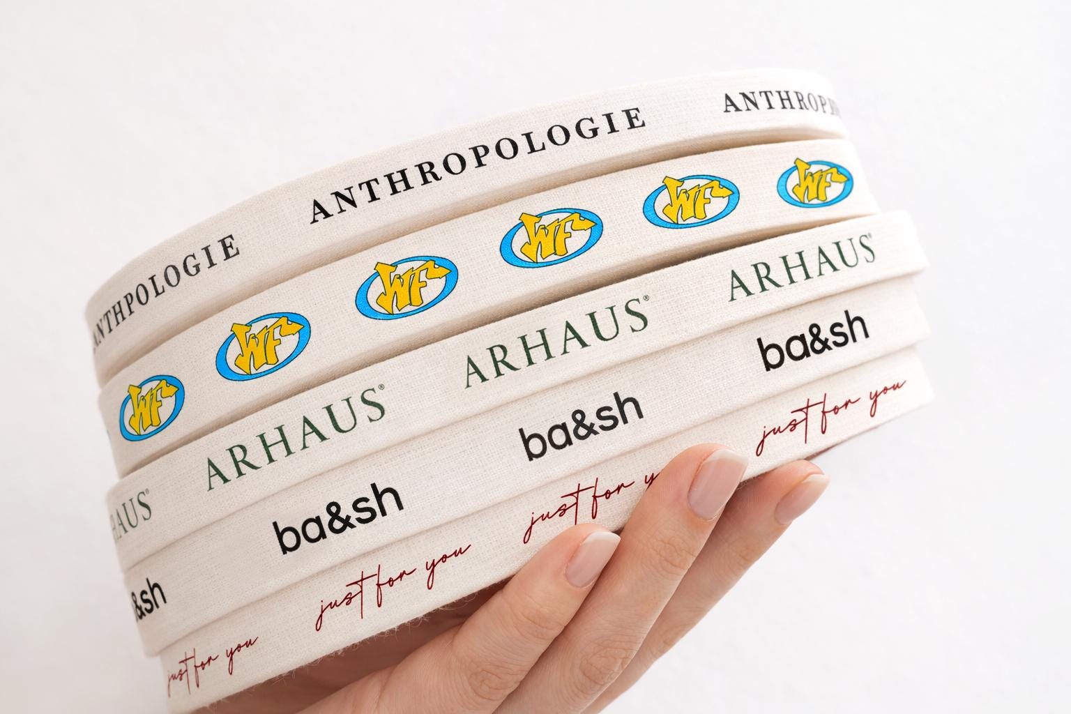 Personalized Ribbons - Custom Text & Business Logo Cotton Ribbons